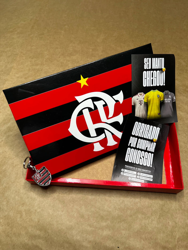 Caixa personalizada do Time com Chaveiro - Flamengo II