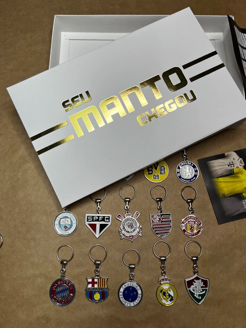 Caixa personalizada do Time com Chaveiro - São Paulo